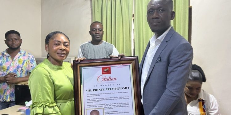 MUSIGA Honours Agyenkwa FM’s B Ice